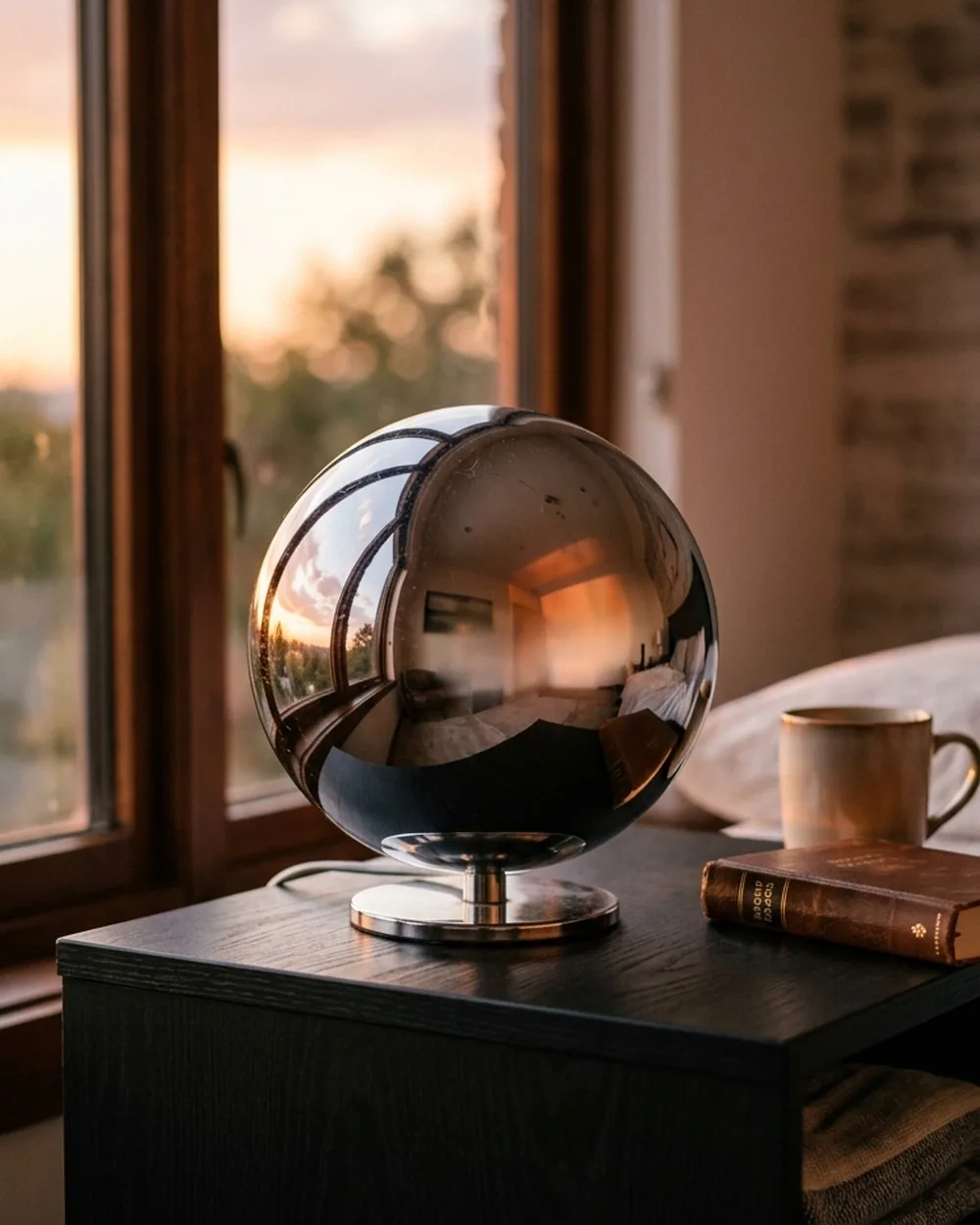 Spherical Table Lamps - 24 Chrome Home Decor Ideas