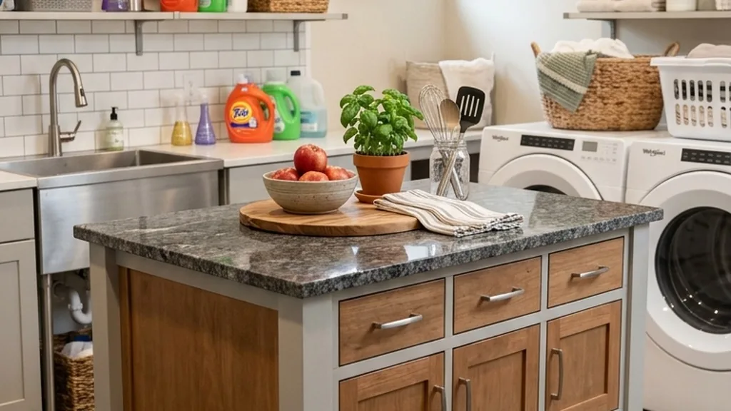 Rolling Kitchen Island Conversion - 25 Laundry Folding Tables